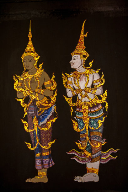 绘画佛教泰国传统艺术图片下载