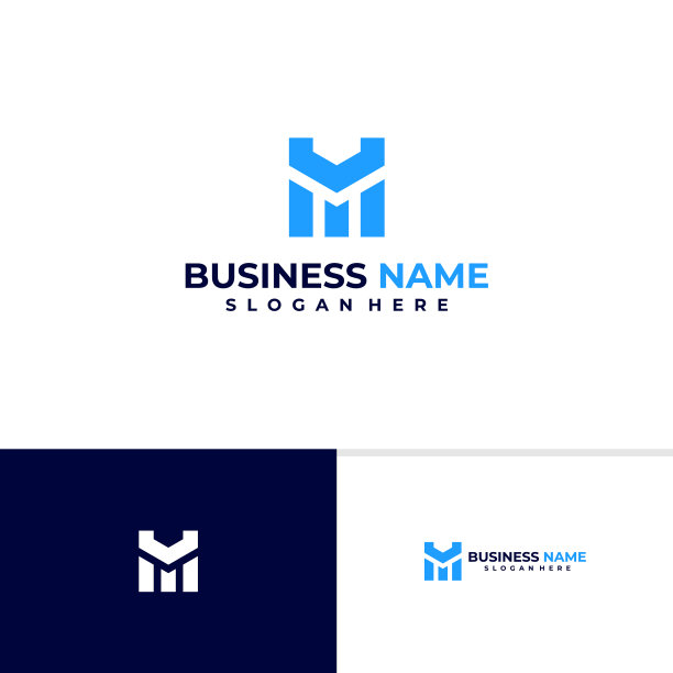 初始v m logo模板创意字母m v图片下载