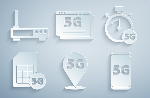 5G网络数字速度计SIM卡定位设置图片下载