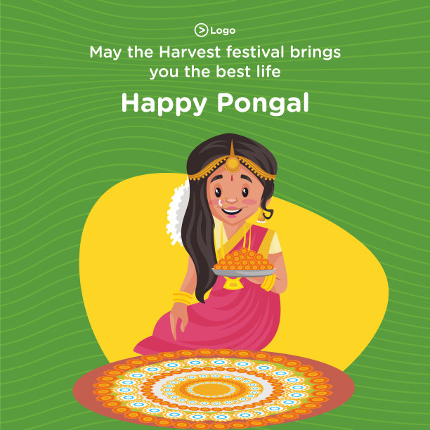 旗帜设计的快乐蓬图片下载