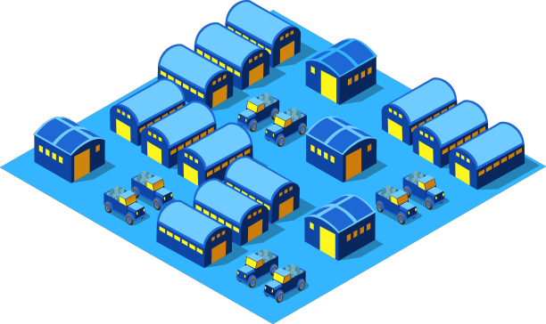 夜市仓库工厂卡车背景图片下载