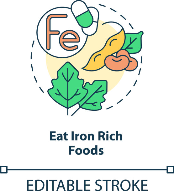 吃富含铁元素的食物概念icon图片下载