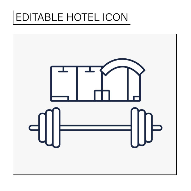 健身房一行图标图片下载