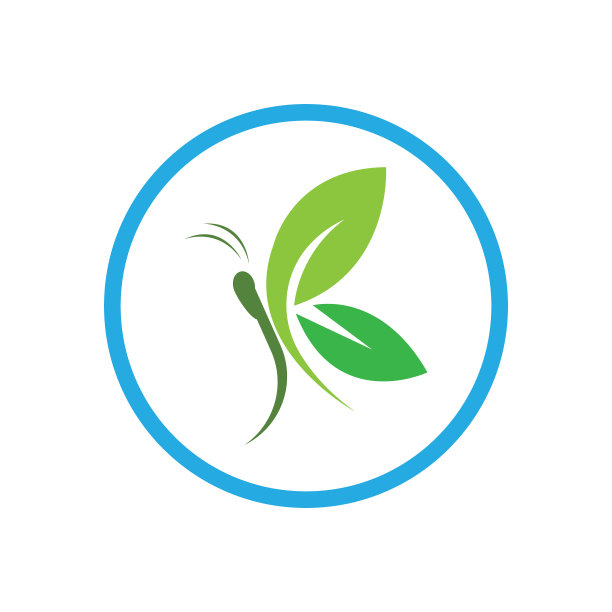 美女蝴蝶图标设计图片下载