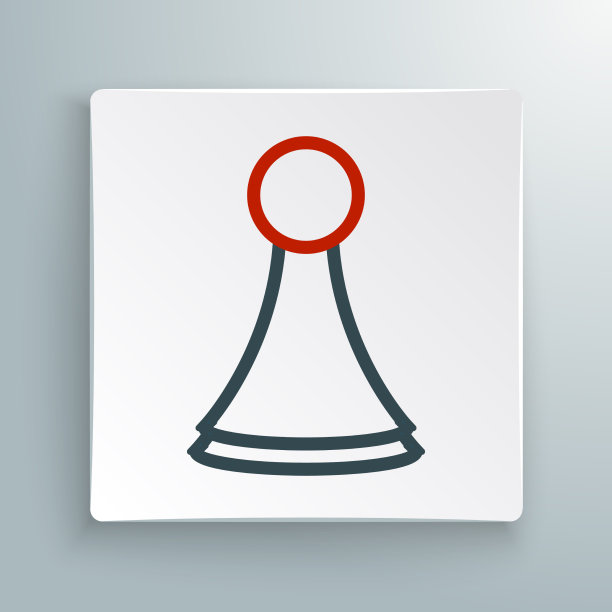 棋盘游戏图标线性筹码图片下载