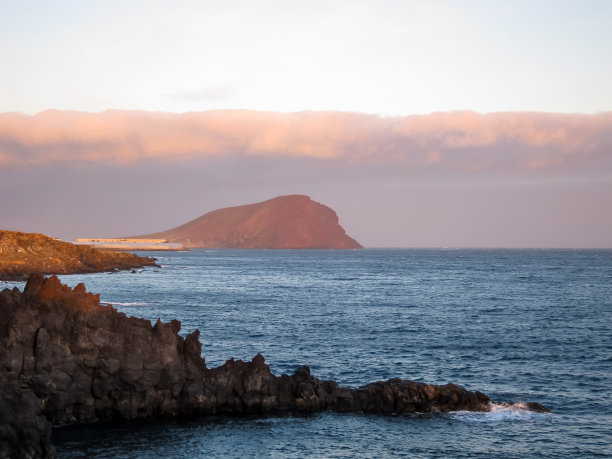 海边的日落，数码照片图片为背景图片下载