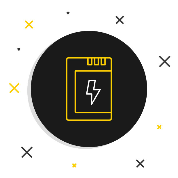 相机图标线电池隔离在白色图片下载