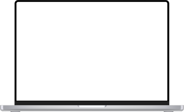 现代薄框架笔记本电脑与黑屏3d图片下载