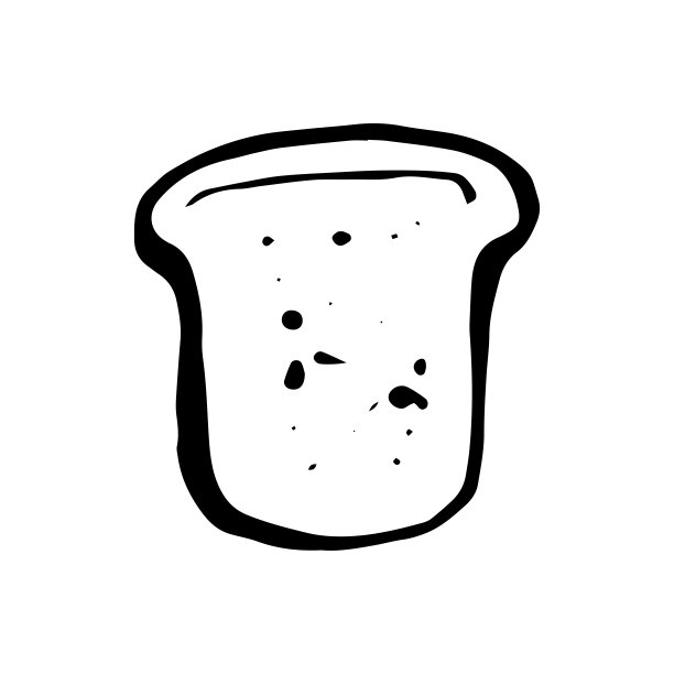 涂鸦吐司面包。黑人在白人图片下载