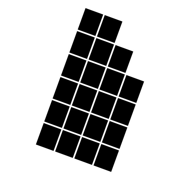 巧克力棒的图标，甜美可口的剪影吃的象征，可可食物矢量插图图片下载