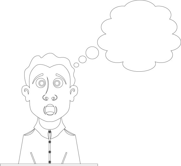 一个出乎意料的男人惊讶地在书上涂色图片下载