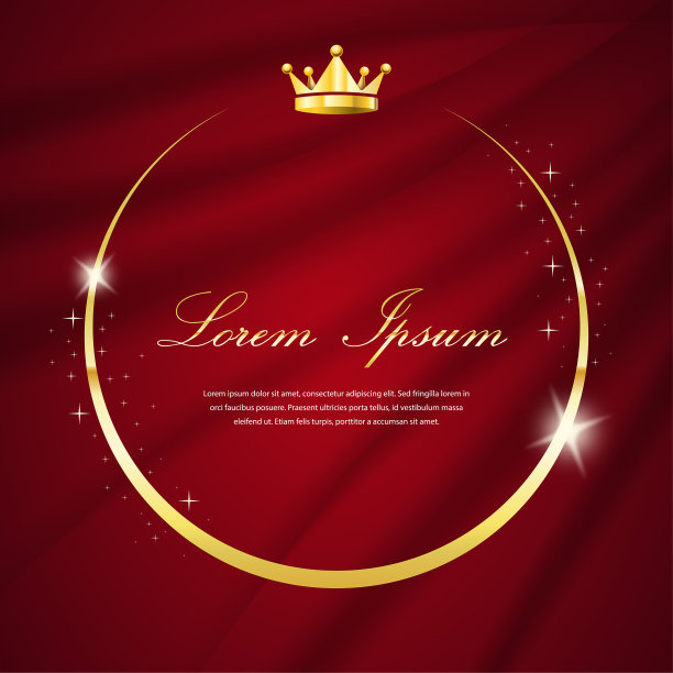 优雅的金色豪华框架，灯光效果。为你的品牌发光的旗帜图片下载