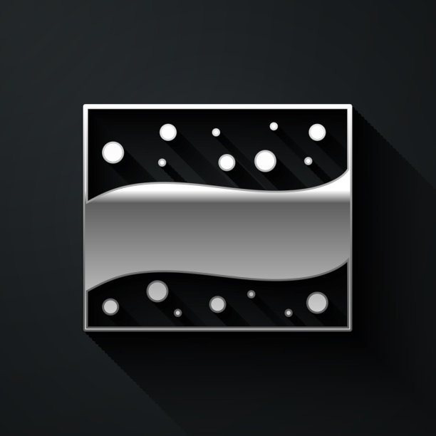 银色金矿图标孤立在黑色背景图片下载