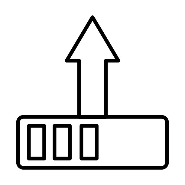 进行中图标。白色背景上的细线性进行中轮廓图标。用于Web和移动设备的线条矢量进行中标志、符号图片下载