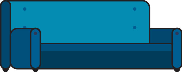 沙发舒适的会议室家具图标图片下载