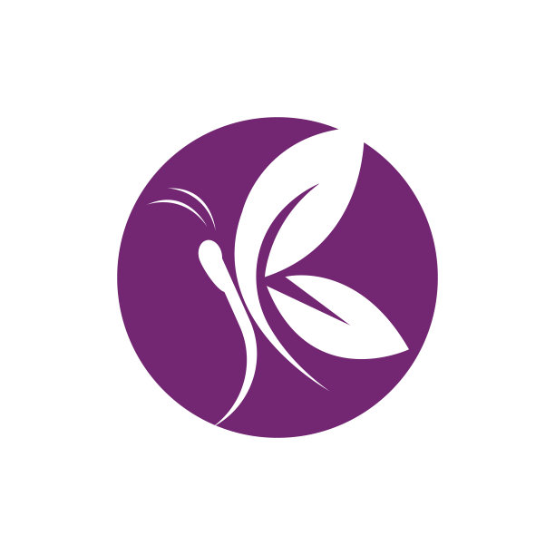 美女蝴蝶图标设计图片下载