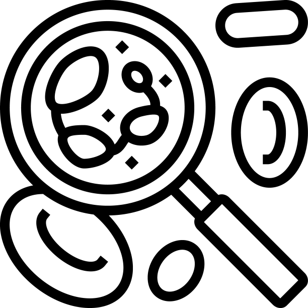 巨成红细胞性贫血研究线性图标图片下载