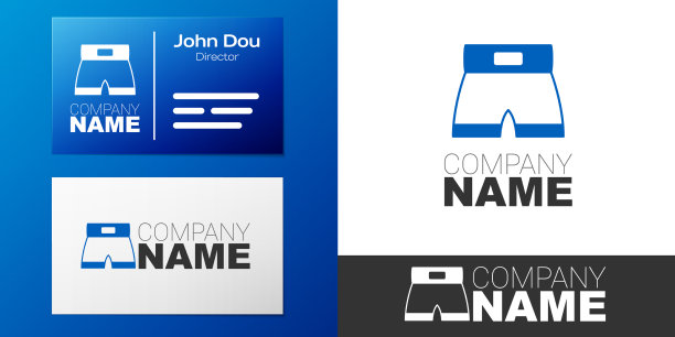 标志类型的拳击短图标孤立在白色图片下载