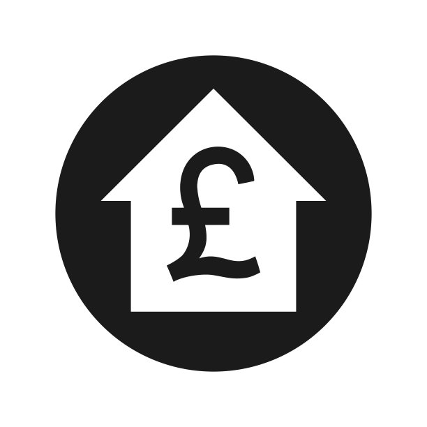 英镑价值增长黑色矢量图标图片下载