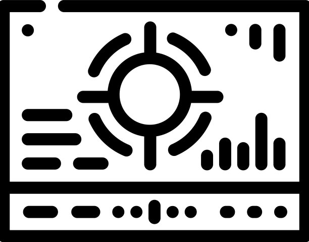 网格与不同的数据线图标图片下载