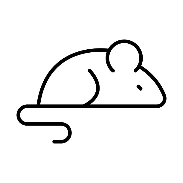 动物老鼠轮廓图标图片下载