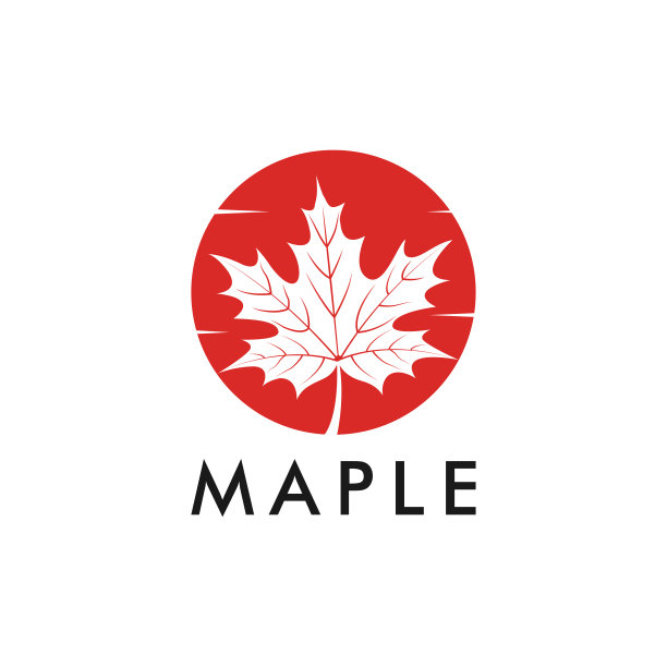 枫叶标志设计模板图片下载