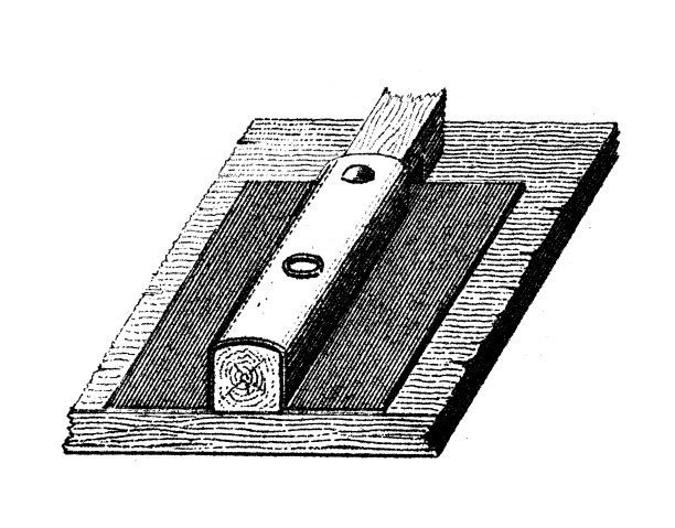 古董插图:建筑和建筑:金属屋顶瓦图片下载