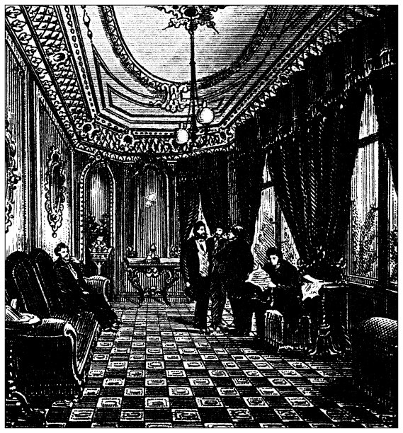 古董插图:建筑和建筑:汉堡的罗马澡堂图片下载