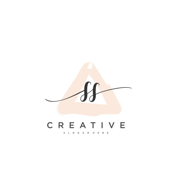 Ss的初始手写极简几何标志图片下载