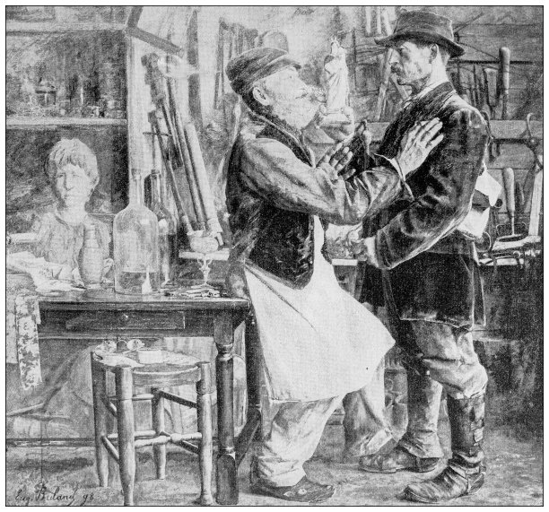 古色古香的形象:绘画，“小摆设”，布兰图片下载