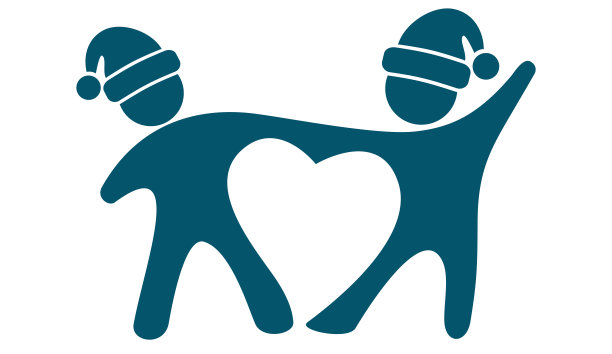 家庭标志和圣诞帽图片下载