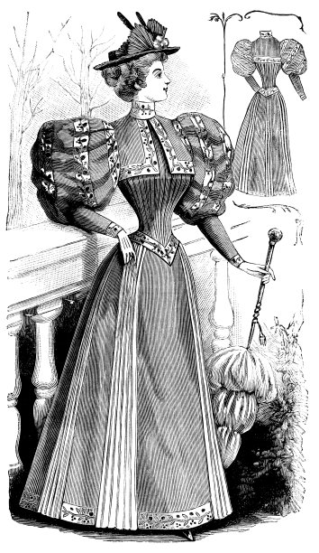 法国时装——羊毛服装(前后)图片下载