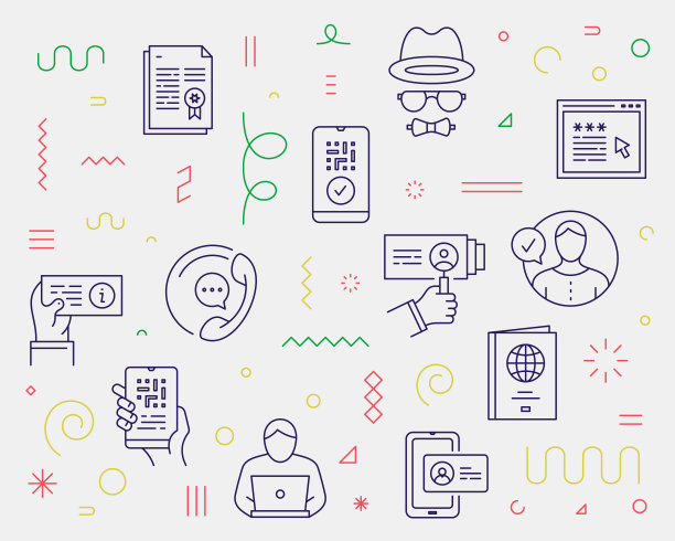 用于国家识别的可编辑细线图标图片下载