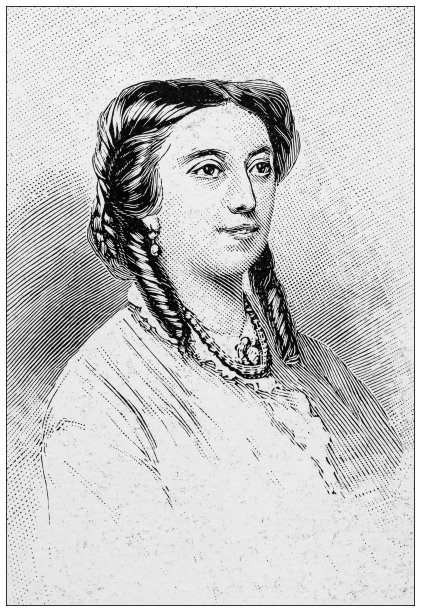 古董图片:巴扎尔德拉Charité火灾在巴黎，1897年的受害者:德霍恩伯爵夫人图片下载