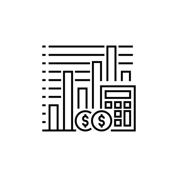 金融商业图表线条图标图片下载