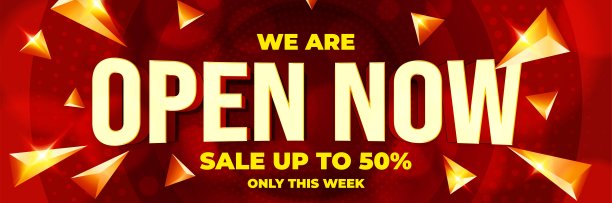 现在开始销售横幅与特别优惠高达50%的折扣图片下载