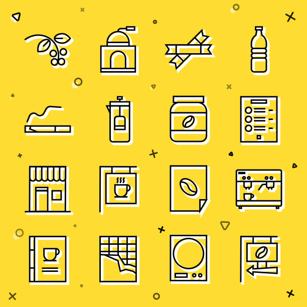 设置行街招牌咖啡咖啡机图片下载