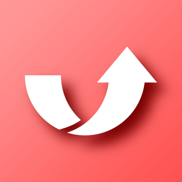 增加。图标在红色背景与阴影图片下载