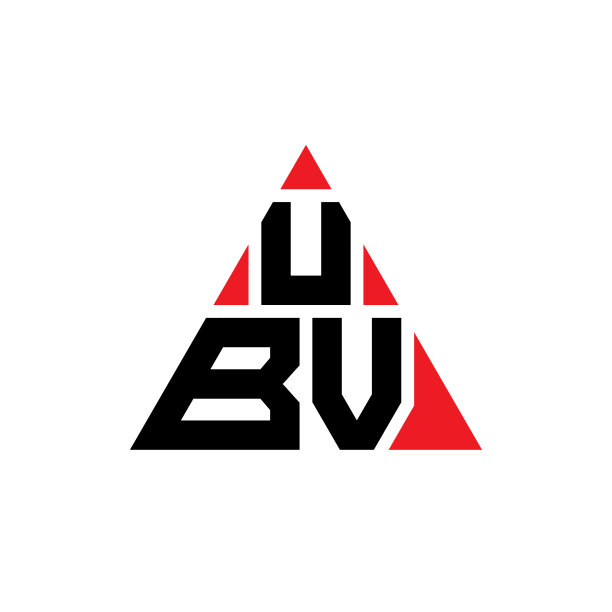UBV三角形字母logo设计图片下载