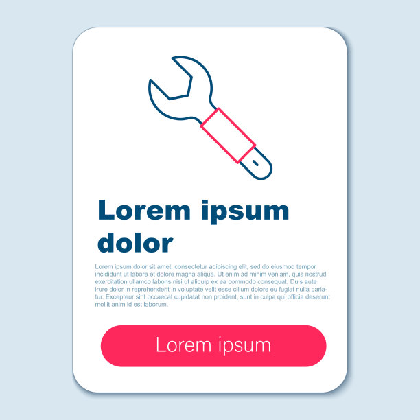 线扳手扳手图标隔离在灰色上图片下载