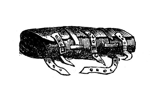 古董雕刻插画:手提箱图片下载