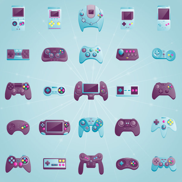 电子游戏图标套装图片下载