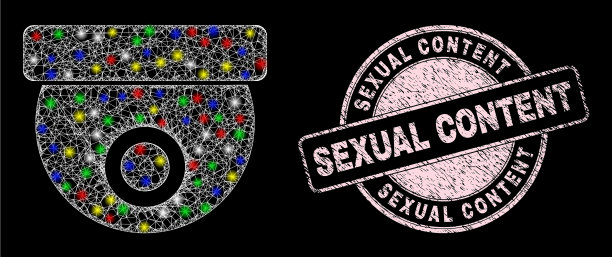 橡皮性内容徽章和闪亮的网络图片下载