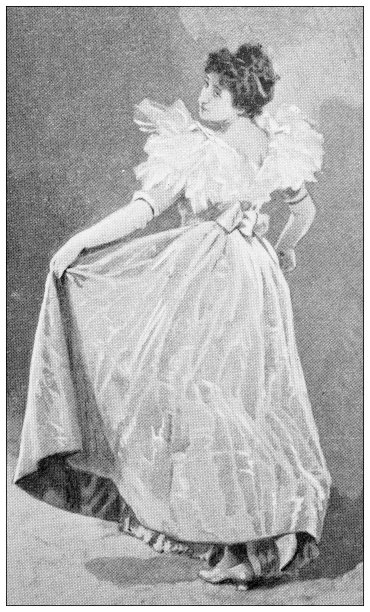 古董插图:舞者，加沃特图片下载