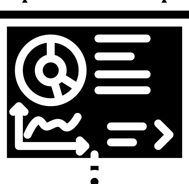 展示业务战略字形图标图片下载