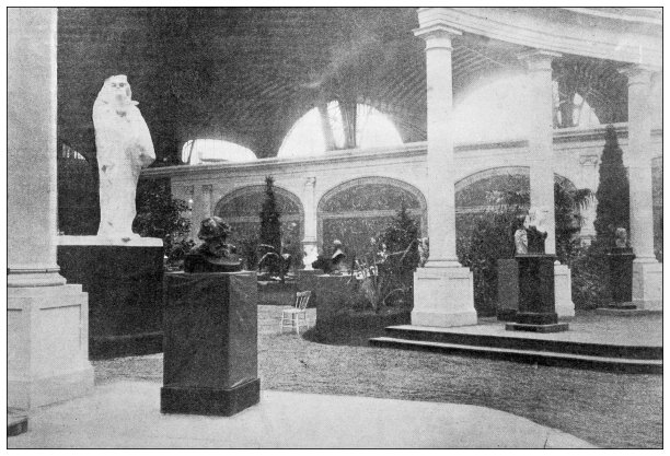 仿古形象:机器画廊，1898年沙龙图片下载