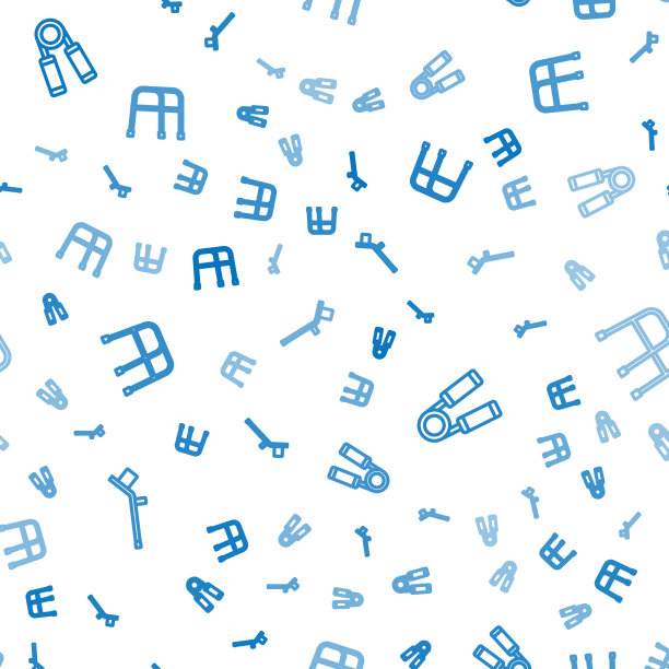 运动拉力器拐杖线条合集图片下载