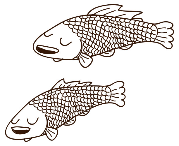 鱼漫画在海里游泳图片下载