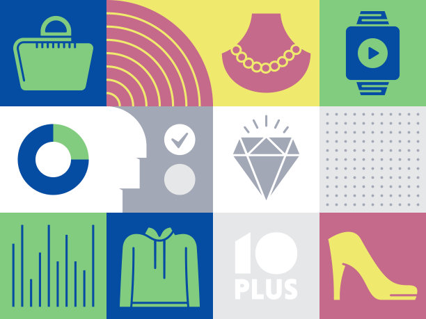 图案信息图与图标的时尚图片下载