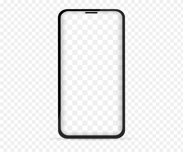 拥有透明屏幕的智能手机。图片下载